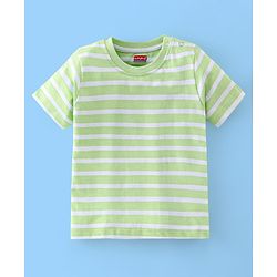 Babyhug Cotton Half Sleeves T-Shirt Car Print Pack of 3 - Yellow & Green