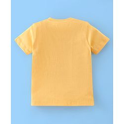 Babyhug Cotton Half Sleeves T-Shirt Car Print Pack of 3 - Yellow & Green