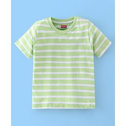 Babyhug Cotton Half Sleeves T-Shirt Car Print Pack of 3 - Yellow & Green