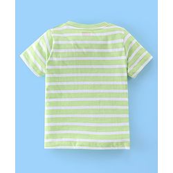 Babyhug Cotton Half Sleeves T-Shirt Car Print Pack of 3 - Yellow & Green