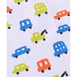 Babyhug Cotton Half Sleeves T-Shirt Car Print Pack of 3 - Yellow & Green