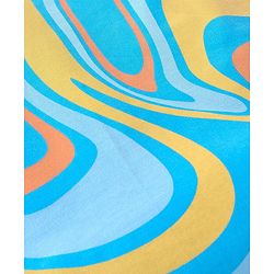 Babyhug Cotton Half Sleeves T-Shirt With Stripes & Marble Print Pack Of 3 - Blue & Peach