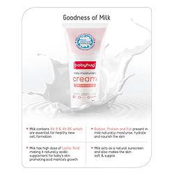 Babyhug Milk Protein Formula Daily Full Body and Face Moisturizing Cream Pack of 2 - 100 ml Each