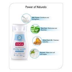 Babyhug Milk Protein Formula Daily Head To Toe Milky Wash Pack of 2- 100 ml Each