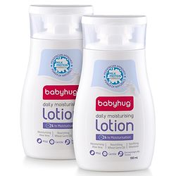 Babyhug Milk Protein Formula Daily Moisturising Milky Lotion Mild & Gentle Formula For Newborn Baby - 200 ml