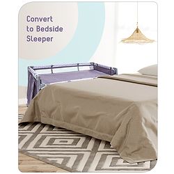 Babyhug Wonderland 2 in 1 Foldable Playpen Cum Travel Baby Cot with Mosquito Net - Grey| Easy Assembly| Compact Fold| Removable Cot Layer| Mesh Sides| Zipper Opening for Fun-play| Storage cum Carry Bag| Wheels with Lock| Attach to Parent Bed