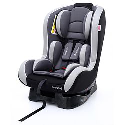 Babyhug Expedition ECE R44/04 Safety Certified 3 in 1 Convertible Car Seat With Recliner with 1 Year Warranty - Grey