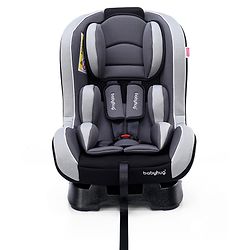 Babyhug Expedition ECE R44/04 Safety Certified 3 in 1 Convertible Car Seat With Recliner with 1 Year Warranty - Grey