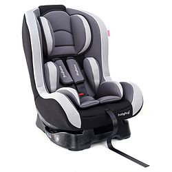 Babyhug Expedition ECE R44/04 Safety Certified 3 in 1 Convertible Car Seat With Recliner with 1 Year Warranty - Grey