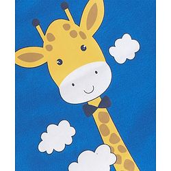 Babyhug Cotton Jersey Half Sleeves T-Shirt Giraffe Print - Blue