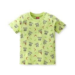 Babyhug Cotton Jersey Knit Half Sleeves T-Shirt with Koala Print - Green