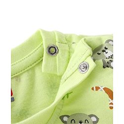 Babyhug Cotton Jersey Knit Half Sleeves T-Shirt with Koala Print - Green