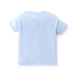 Babyhug Cotton Half Sleeves T-Shirt Shark Print - Blue