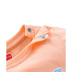 Babyhug Cotton Half Sleeves T-Shirt Surfing Club Print - Peach