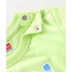 Babyhug Cotton Jersey Half Sleeves T-Shirt Text Print - Light Green