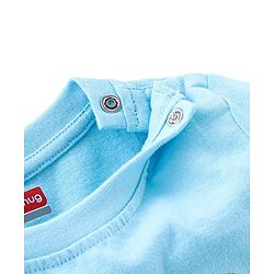 Babyhug Cotton Half Sleeves T-Shirt Text Print - Blue