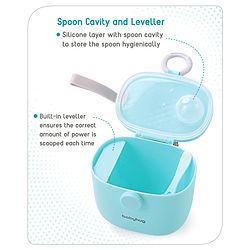 Babyhug Milk Powder Storage Container with Spoon - Blue