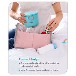 Babyhug Milk Powder Storage Container with Spoon - Blue