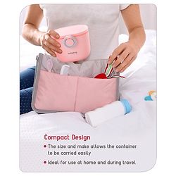 Babyhug Milk Powder Storage Container with Spoon - Pink