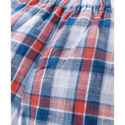 Babyhug Cotton Woven Boxers Vehicles & Lion Print Pack of 3 - Blue & Red