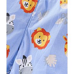 Babyhug Cotton Woven Boxers Vehicles & Lion Print Pack of 3 - Blue & Red