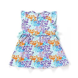 Babyhug 100% Cotton Printed Sleeveless Frock - Blue