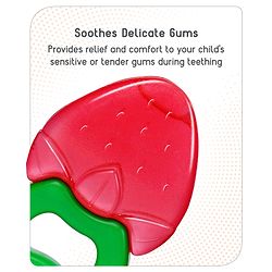 Babyhug Strawberry Fruit Shape Teether - Red Green