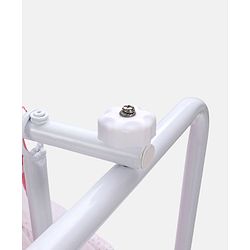 Babyhug Little Dreams Cradle with Mosquito Net & Wheels - Blue