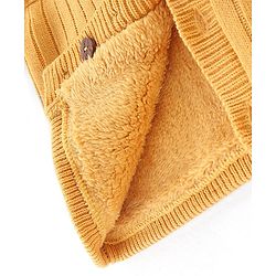 Babyhug Full Sleeves Hooded Sweater Solid- Yellow