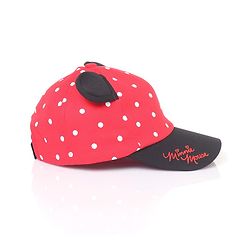 Babyhug Cotton Disney Minnie Mouse Embroidery Baseball Cap Red - Circumference 50 cm