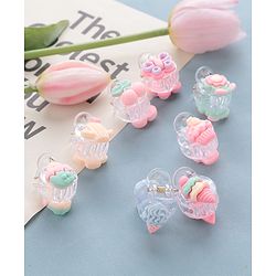 Babyhug Free Size Hair Clips Set of 8 - Multicolour