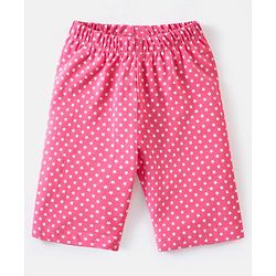 Babyhug Cotton Knit Half Sleeves Night Suit Mommys Princess Print - Navy Blue & Pink