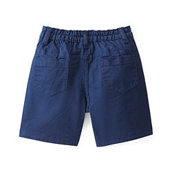 Babyhug Cotton Spandex Knee Length Stretchable Shorts Solid Colour - Blue