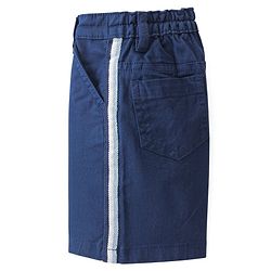 Babyhug Cotton Spandex Knee Length Stretchable Shorts Solid Colour - Blue
