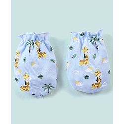 Babyhug 100% Cotton Striped Mittens - Pack of 3