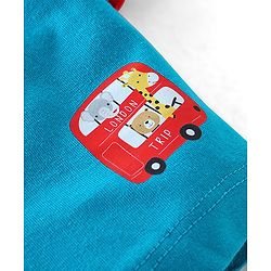 Babyhug 100% Cotton Briefs Stripes & Car Print Pack of 3 - Blue Grey & Maroon