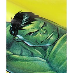 Babyhug Full Sleeves Hooded Raincoat Avengers Print - Yellow