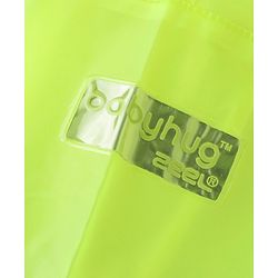 Babyhug Full Sleeves Hooded Raincoat Avengers Print - Green
