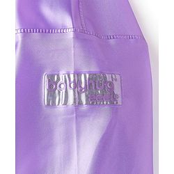 Babyhug Full Sleeves Hooded Raincoat Barbie Print - Lavender