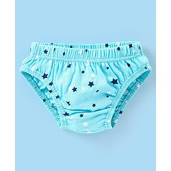 Babyhug 100% Cotton Antibacterial Space Print Briefs Pack of 5 - Blue & Red