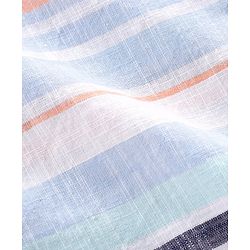 Babyhug 100% Cotton Woven Half Sleeves Regular Collar Striped Shirt - Multicolour
