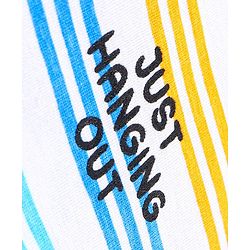 Babyhug 100% Cotton Half Sleeves Striped Shirt - Blue