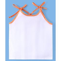 Babyhug 100% Cotton Tie Knot Sleeveless Jhablas Bunny & Elephant Print Pack of 5- White