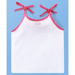 Babyhug 100% Cotton Tie Knot Sleeveless Jhablas Bunny & Elephant Print Pack of 5- White