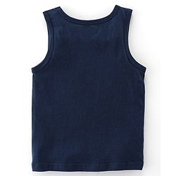 Babyhug 100% Cotton Sleeveless Sando Camo & Text Print Pack of 2 - Navy Blue