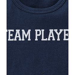 Babyhug 100% Cotton Sleeveless Sando Camo & Text Print Pack of 2 - Navy Blue