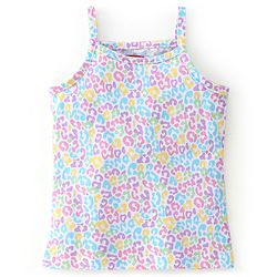 Babyhug 100% Cotton Sleeveless Slips Floral & Heart Print Pack of 3 - Pink Blue & Purple