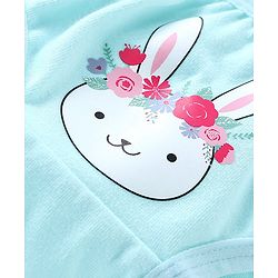 Babyhug 100% Cotton Panties Floral Print Pack of 3 - Pink & Blue