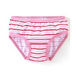 Babyhug 100% Cotton Panties Floral Print Pack of 3 - Pink & Blue