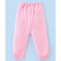 Babyhug Full Sleeves Sweater Set Stripes Design- White & Pink